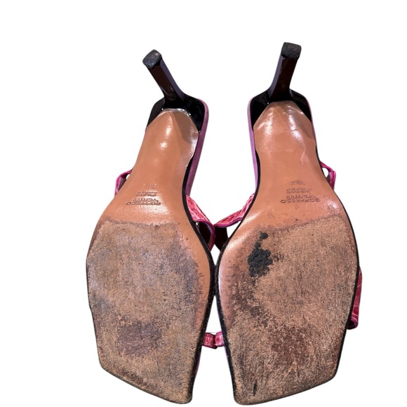 Italian Pink, Python Sandals - Picture 5 of 6